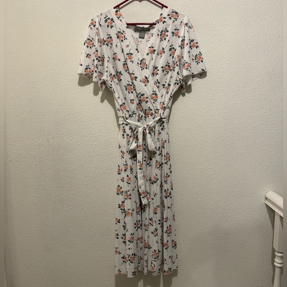 White with pink flower dress!!